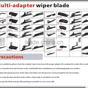 Car Auto Part Accessories / Windscreen Windshield Wiper Blade CARALL Metal Wiper Blade Sizes:14'' to 26''-T550 thumbnail-4