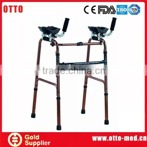 Elderly Folding Orthopedic Walker With Elbow Holder thumbnail-1