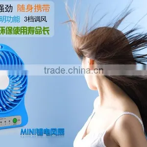 Home Appliances Portable Handheld Usb Rechargeable Battery Charger Table Mini Fan thumbnail-5