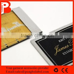 2015 Custom High Quality Damask Woven Clothing Label thumbnail-3