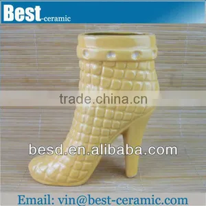Ceramic High Heel Flower Pot thumbnail-1