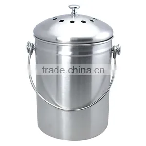 Indoor Mini Stainless Steel 304 Compost Bin With Filter thumbnail-1