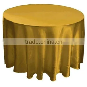 Bright Satin Round Table Cloth/table Linen for Weddings thumbnail-1