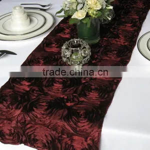 Fashion Embroidered Satin Table Runner for Weddings thumbnail-1