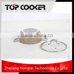 Aluminum Marble Coating Casserole With Glass Lid thumbnail-5
