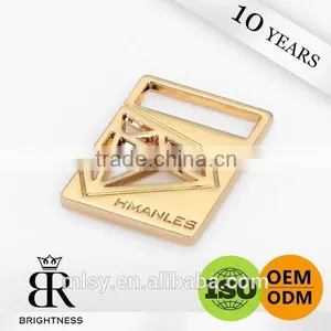 Popular Custom Clothing Metal Logo Label for Garment Brightness E1-80001 thumbnail-1