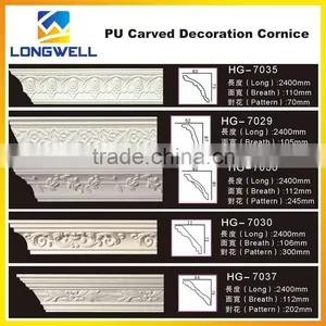Polyurethane Carved Corner Cornice for Home & Interior Decoration thumbnail-3