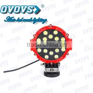 7inch 51w Red Round LED Work Light Spot Offroad Fog Driving 4WD Boat UTE ATV SUV thumbnail-1