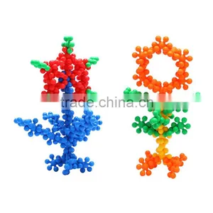150PCS Snowflake Blocks Kids Plastic Building Blocks Toys thumbnail-3