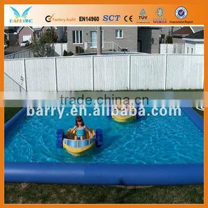Customized Floating Inflatable Boat Swimming Pool thumbnail-1