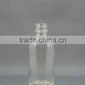 4 oz Glass Boston Bottle Flint Color thumbnail-1