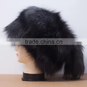 Russian Style Fox Fur Hat for Women With Tail thumbnail-3
