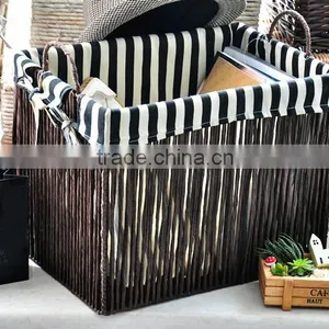Cheap Handmade Baskets Corn Husk Basket Simple Convient Weaving Storage Basket thumbnail-6
