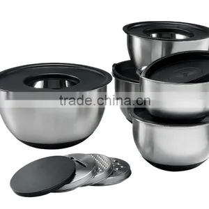 Stainless Steel Mixing Bowl With Silicon Bottom Supplier's Choice thumbnail-4