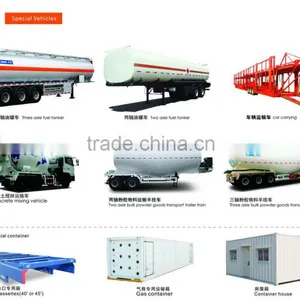 CIMC Special Vehicles:Fuel Tanker,car Carrying,Concrete Mixer Truck,Bulk Powder Goods Trailer thumbnail-1