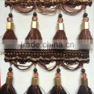 [YZLACE] Tassels Lace Curtains Wholesale 10084 thumbnail-1