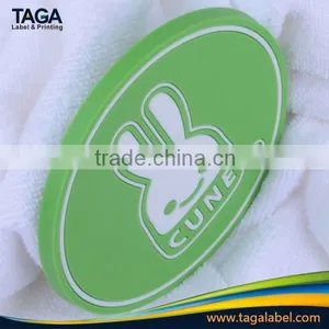 High Quality Eco-friendly Custom Embossed Rubber Label thumbnail-1