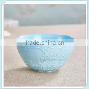 Ceramic Floating Flower Bowl With Flower Emboss thumbnail-3