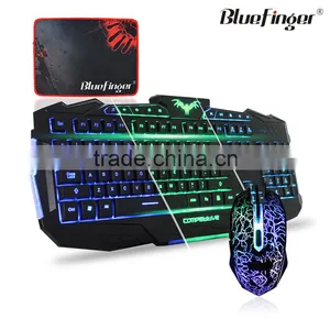 OEM USB Wired Raised Keyboard With Green Blue Backlit for Gaming thumbnail-4