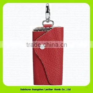 15099 Customer Logo Genuine Leather Key Holder Organizer thumbnail-1
