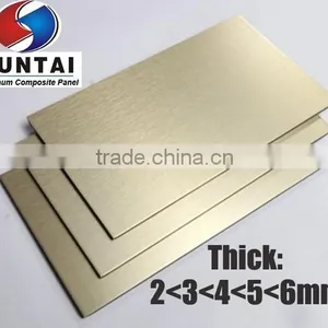 Stylish Brushed Silver Aluminum Composite Panel Decorative Building Materials Best Price List thumbnail-2