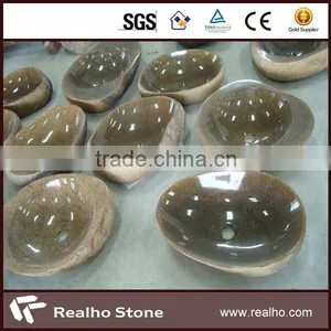 Polished Brown Granite Basin thumbnail-1