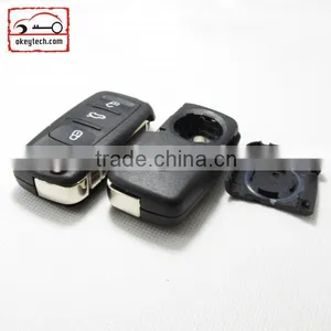 High Quatity Car Key for vw Romote 3 Button Key Shell for 5K0 959 753 AB vw Flip Remote Key Shell thumbnail-1