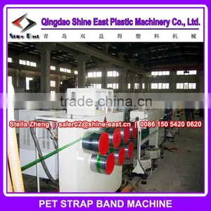 Green PET Strapping Machine / Plastic Packing Belt Machine thumbnail-1