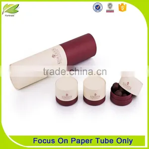 Tea Paper Packaging Tube With Plastic Lid thumbnail-5