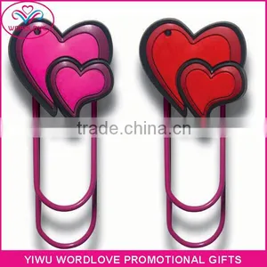 Good Price Customized 3D Shaped Soft PVC Magnetic Bookmark Paper Clip thumbnail-2