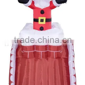 Inflatable Christmas Santa With Chimney thumbnail-1