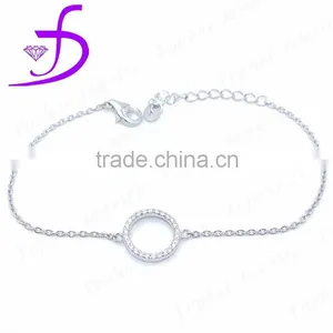 Factory Wholesale 925 Sterling Silver Charm Bracelet With Micro Pave Setting Zircon thumbnail-1