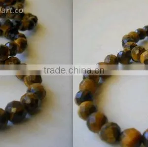 Tiger Eye Faceted 8MM Beads Bracelets thumbnail-1