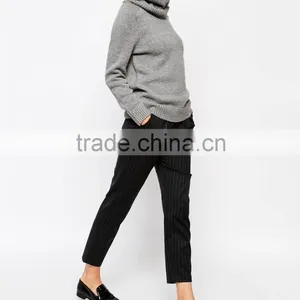 2015 Trendy Fashion Casual Women Stripe Suit Pants thumbnail-4