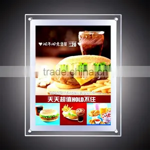 Advertising Product Acrylic Menu Stand Kfc Fast Food Menu Light Box thumbnail-1