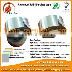 Best Sell Adhesive Fiberglass Tape With Aluminum Foil Coated thumbnail-1