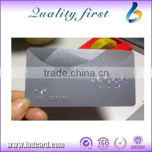 Silver Embossing Number PVC VIP Card thumbnail-1