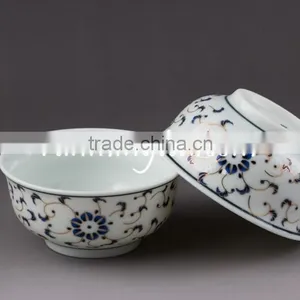 Light-Golden Flower Porcelain Tea Cup, 60ML/cup thumbnail-1