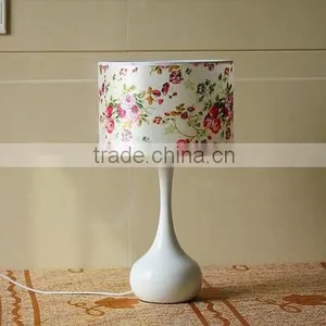 Ceramic Body With Fabric Lampshade Modern Desk Lamp Bedroom Living Room Table Lamp thumbnail-2