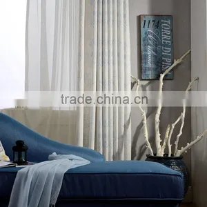 100% Polyester Curtain Embroidery Fabric For Interior Window thumbnail-3
