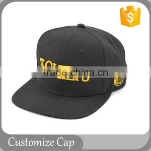 Square Flat Brim 3D Embroidery Fashion Wholesale Snapback Caps thumbnail-6