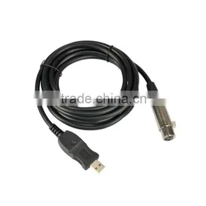 XLR Female to USB Male 3M Black Cable Cord Adapter For Microphone Connect With Computer thumbnail-3