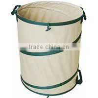 White and Green Pop up Bag With Three Handles thumbnail-1