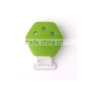 Mixed Shape Rubber Baby Pacifier Chain Clamp thumbnail-1