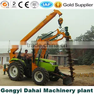 Hydraulic Earth Auger With Crane in Electric Power Facilities thumbnail-1