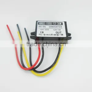 24V36V48V Turn 12V3A Power Converter Module DC-DC Buck Regulator 12V 15V to 55V Switch Module thumbnail-1