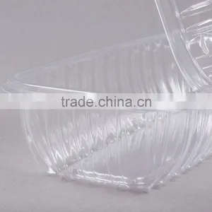 Clamshell Clear Hinged Lid Plastic Hoagie Container thumbnail-6