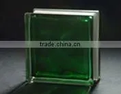 Green In-colored Cloudy Glass Block thumbnail-1