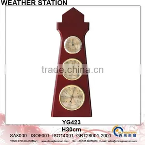 Weather Station With Wood Frame YG423 thumbnail-1