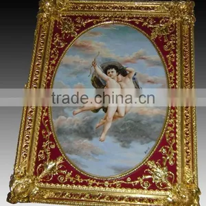 Elegant Angel Art Ceramic Paintings & Murals, Hand Made Framed Oil Paintings thumbnail-4